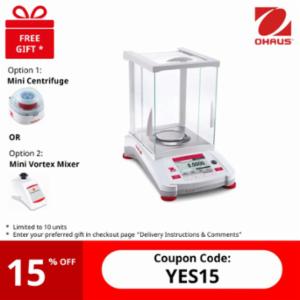 Ohaus Adventurer Internal Calibration AX224 220g x 0.0001g, InCal 30100602