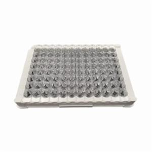 Porvair Sciences 96 Well plate – 8 well strips on 12x8 frame – Clear PS - Medium Binding Capacity 208108