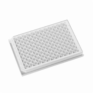 Porvair Sciences 96 Well 350 µl White Clear F bottom assay plate 214003