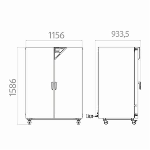 Binder Series ED Avantgarde.Line - Drying and heating chambers with natural convection ED 720 9010-0341