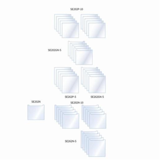 Hoefer Notched Alumina Plates for SE250 & SE260 Mighty Small II Mini Vertical Unit SE202N-10