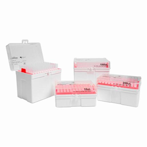 LABPRO QuickFit Pipette Tip 100uL, Filter, Clear, Racked, Sterile, 4,800pcs/carton LPCP0059