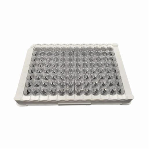 Porvair Sciences 96 Well plate – 8 well strips on 12x8 frame – Clear PS - Medium Binding Capacity 208108