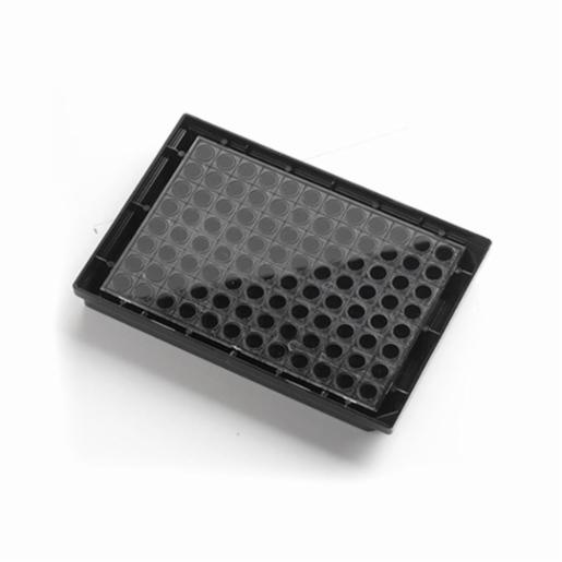 Porvair Sciences Sero Krystal™ PDL, 96 Well, 350 µl, Round, Clear F-Bottom, Black 215003PDL