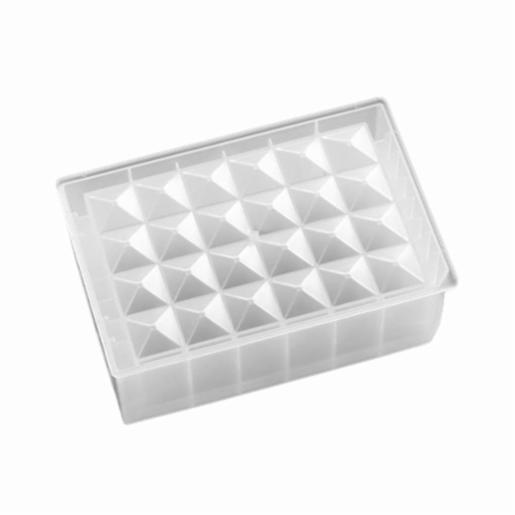 Porvair Sciences 24 square 10 ml well V bottom PP storage plate (Sterile) 360115