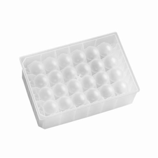 Porvair Sciences 24 square 10 ml well U bottom PP storage plate 360117