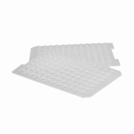 Porvair Sciences Ultra low bleed Clear Spray coated PTFE/Silicone (8 mm) round 96 well sealing mat (Pre-slit) 9762758MR-96